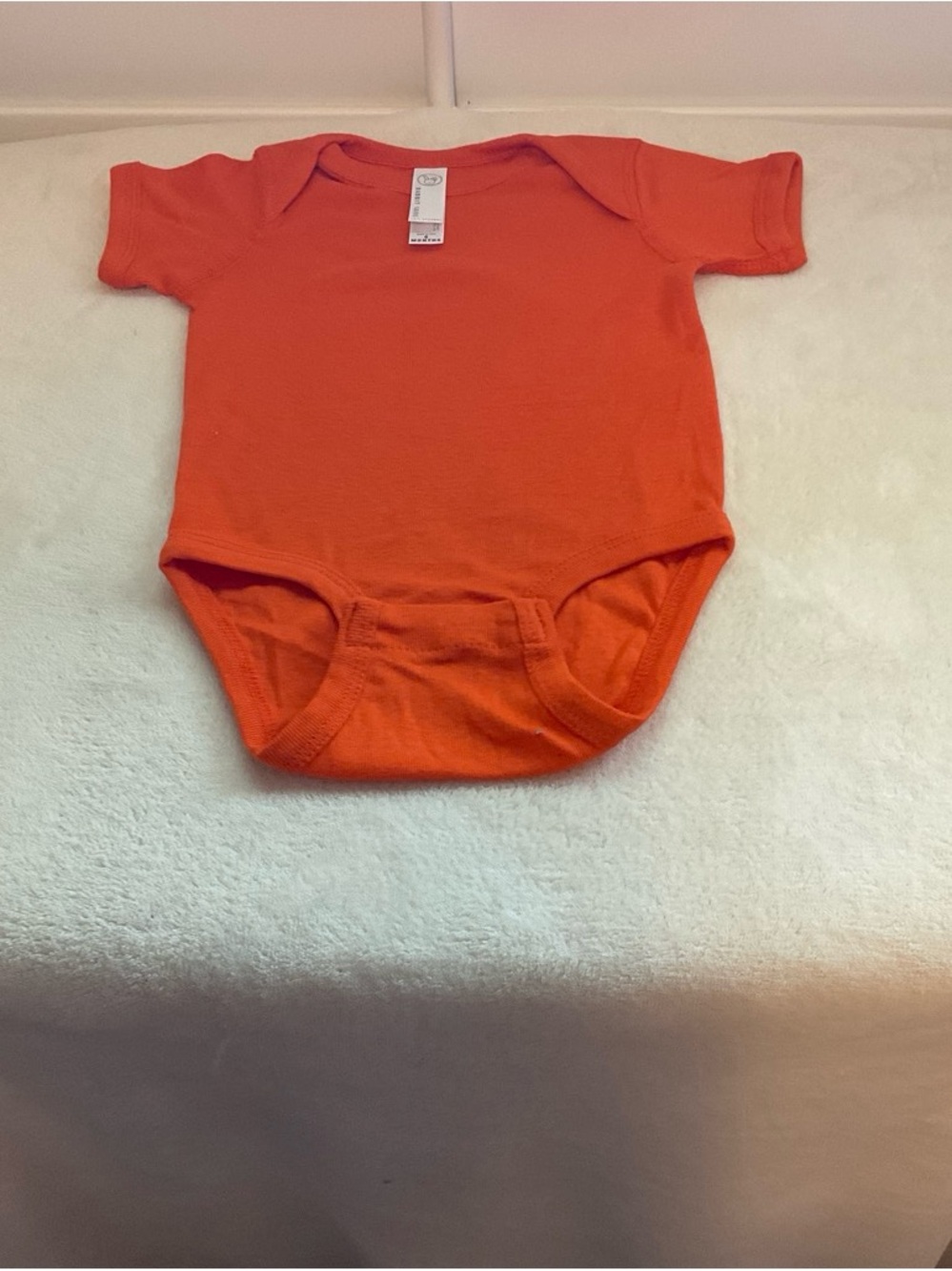 Rabbit Skins Orange Short-Sleeve Baby Bodysuit
